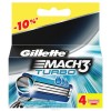 .Gillette Mach3 Turbo 4 картриджа в упаковке.